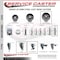 Service Caster 5 Inch Semi Steel Wheel Swivel 34 Inch Threaded Stem Caster with Brake SCC SCC-TS20S514-SSS-TLB-34212 - alternate 4